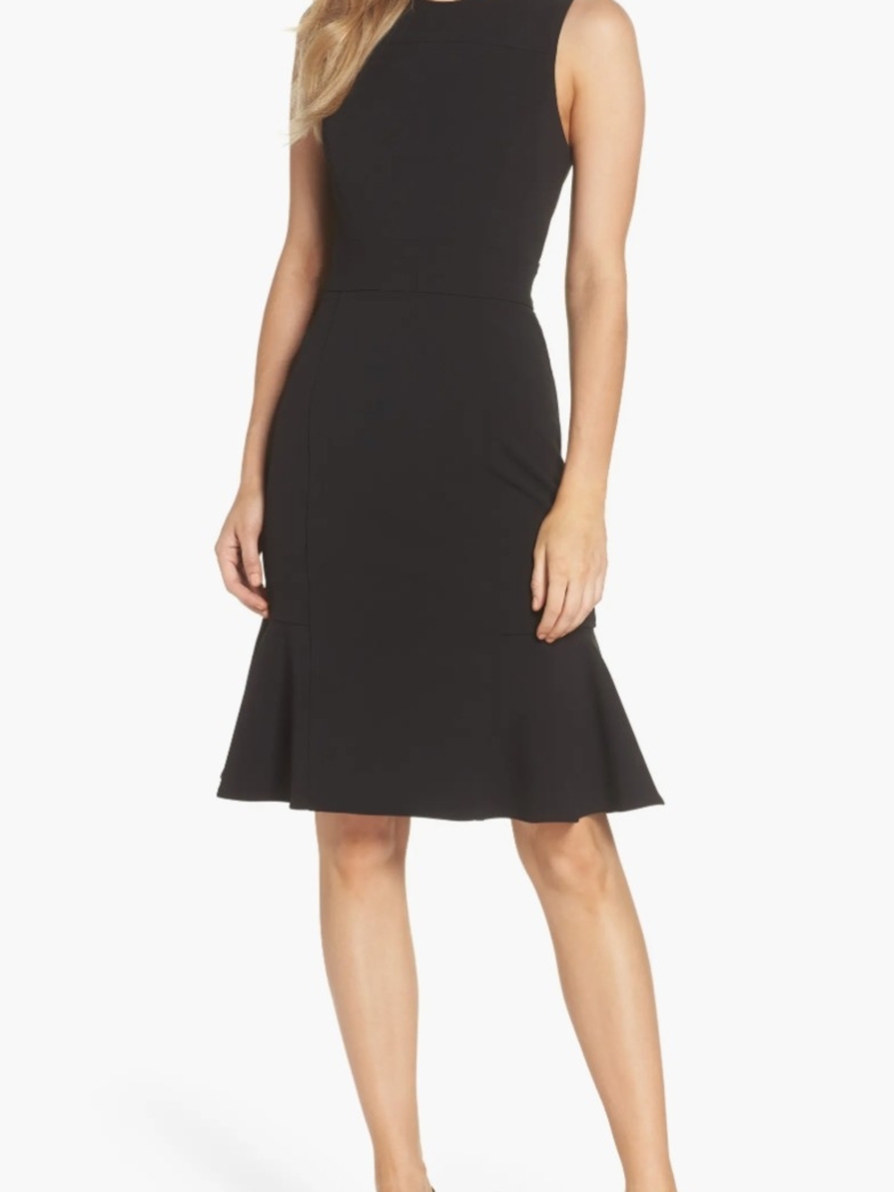 Eliza J Flounce Scuba Hem Sheath Dress Size 18 Cocktail Wedding Casual NWT